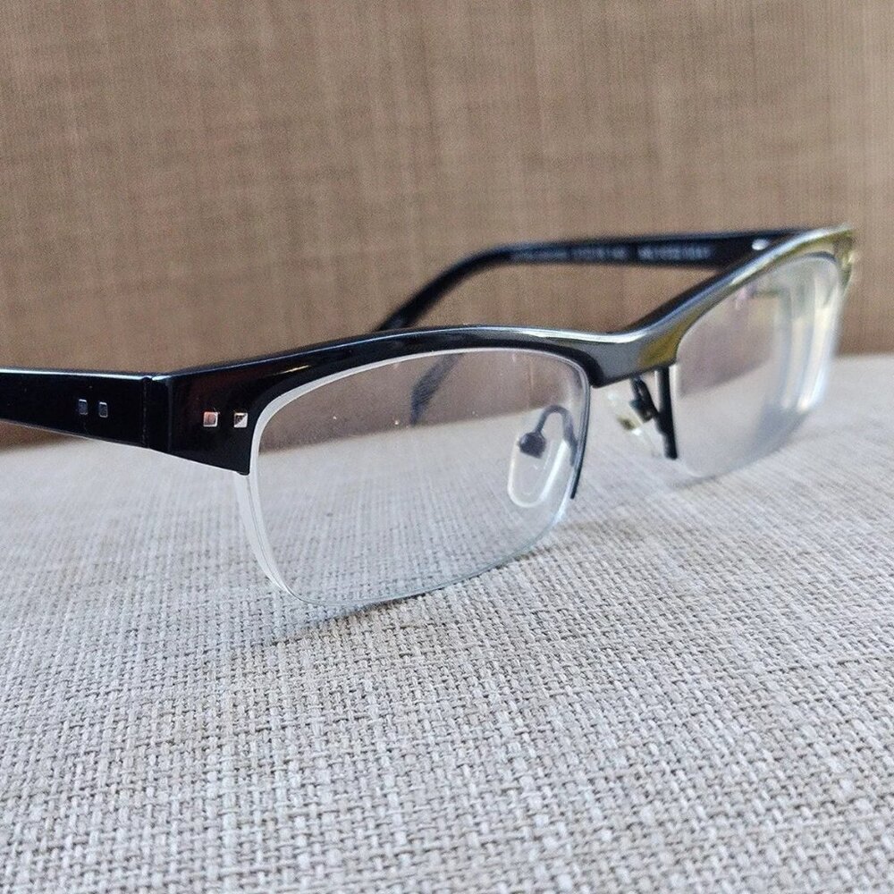 Milky Eyeglasses Frame Half Rim Glasses ML1032 0041 Black 51[]18 140 Eye wear